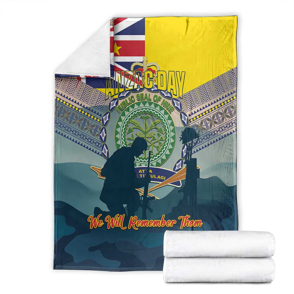 Niue ANZAC Day Blanket We Will Remember Them Camouflage Style LT14 - Polynesian Pride