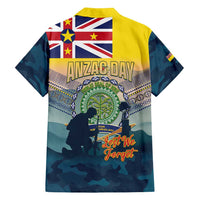 Niue ANZAC Day Family Matching Puletasi and Hawaiian Shirt We Will Remember Them Camouflage Style