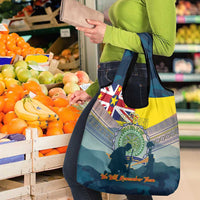 Niue ANZAC Day Grocery Bag We Will Remember Them Camouflage Style