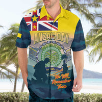 Niue ANZAC Day Hawaiian Shirt We Will Remember Them Camouflage Style LT14 - Polynesian Pride