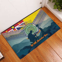 Niue ANZAC Day Rubber Doormat We Will Remember Them Camouflage Style LT14 - Polynesian Pride
