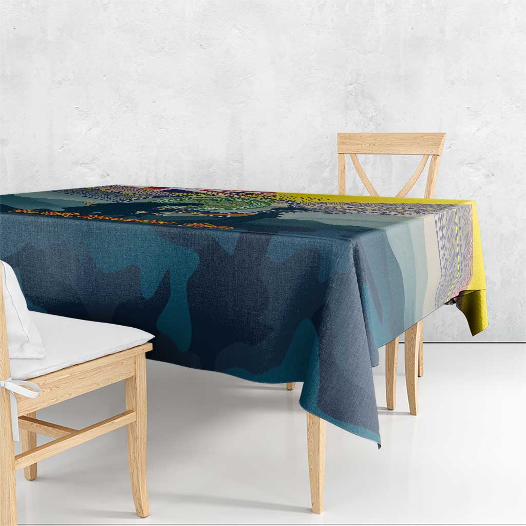 Niue ANZAC Day Tablecloth We Will Remember Them Camouflage Style LT14 - Polynesian Pride