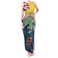 Niue ANZAC Day Tank Maxi Dress We Will Remember Them Camouflage Style