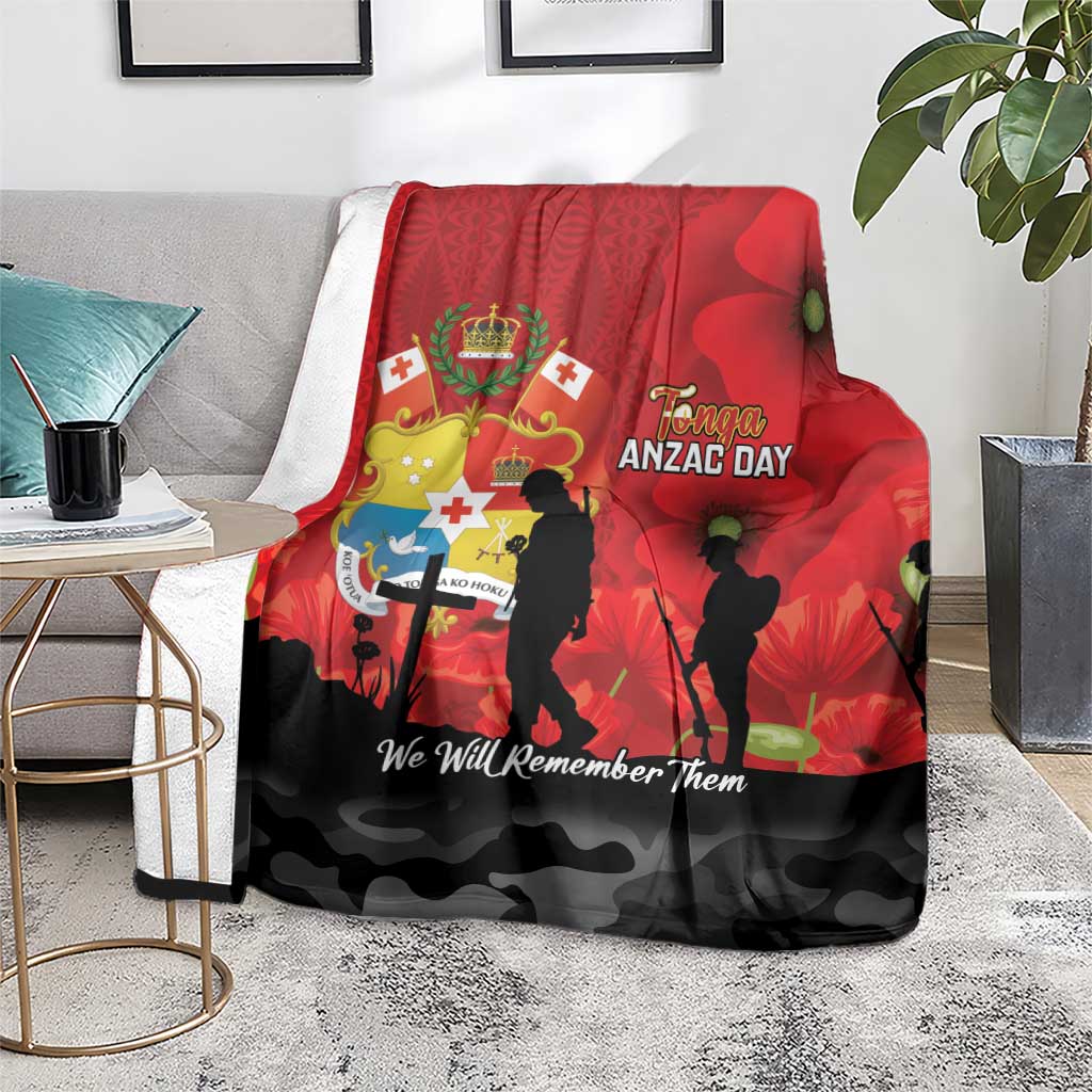 Tonga ANZAC Day Blanket Ngatu Pattern We Will Remember Them LT14 - Polynesian Pride