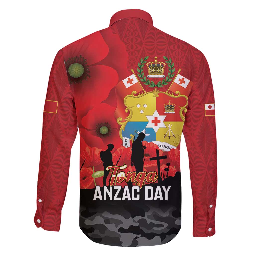 Tonga ANZAC Day Family Matching Mermaid Dress and Hawaiian Shirt Ngatu Pattern We Will Remember Them
