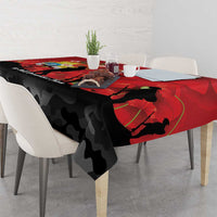 Tonga ANZAC Day Tablecloth Ngatu Pattern We Will Remember Them LT14 - Polynesian Pride