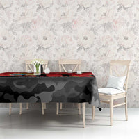 Tonga ANZAC Day Tablecloth Ngatu Pattern We Will Remember Them LT14 - Polynesian Pride