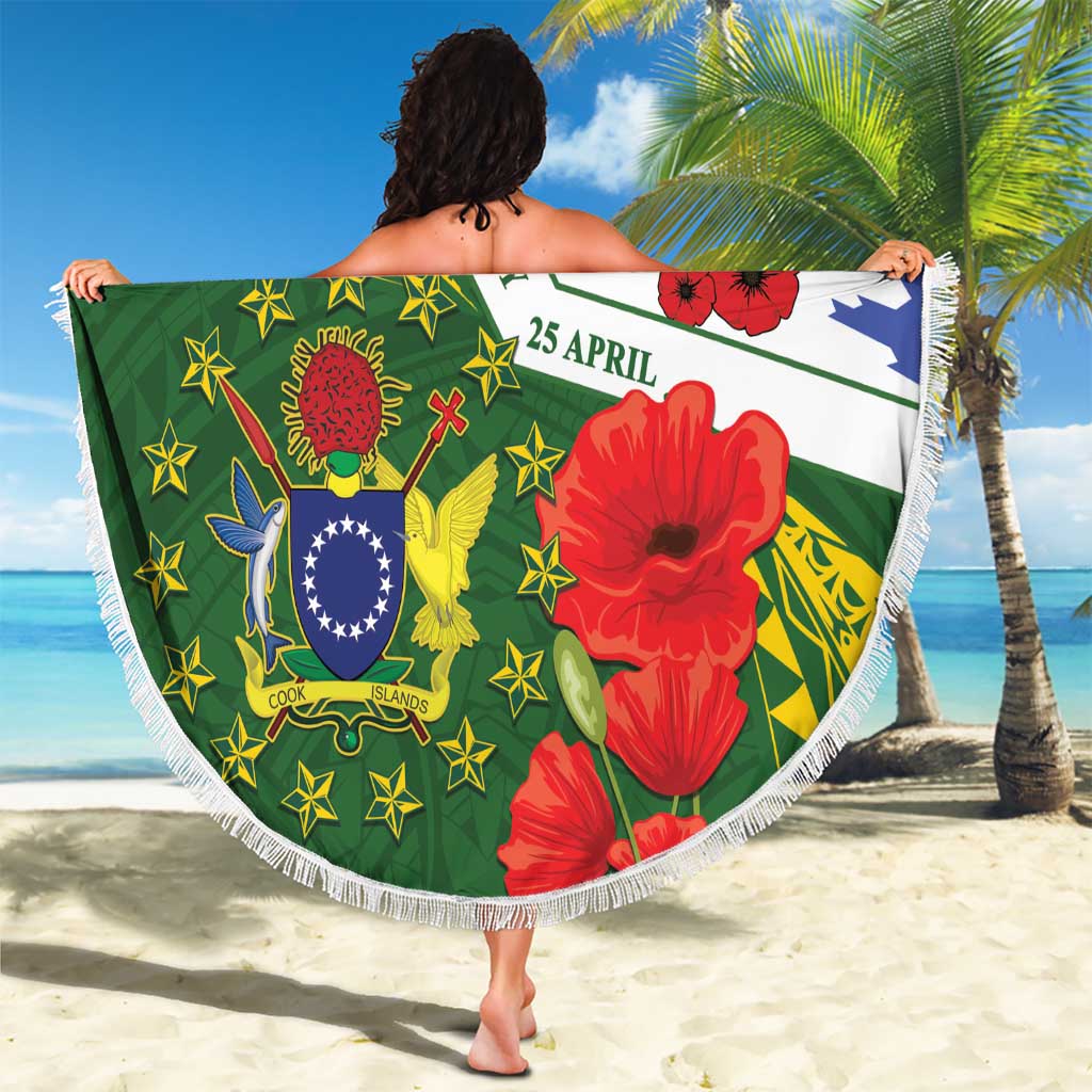 Cook Islands ANZAC Day Beach Blanket Last Post Lest We Forget LT14 - Polynesian Pride