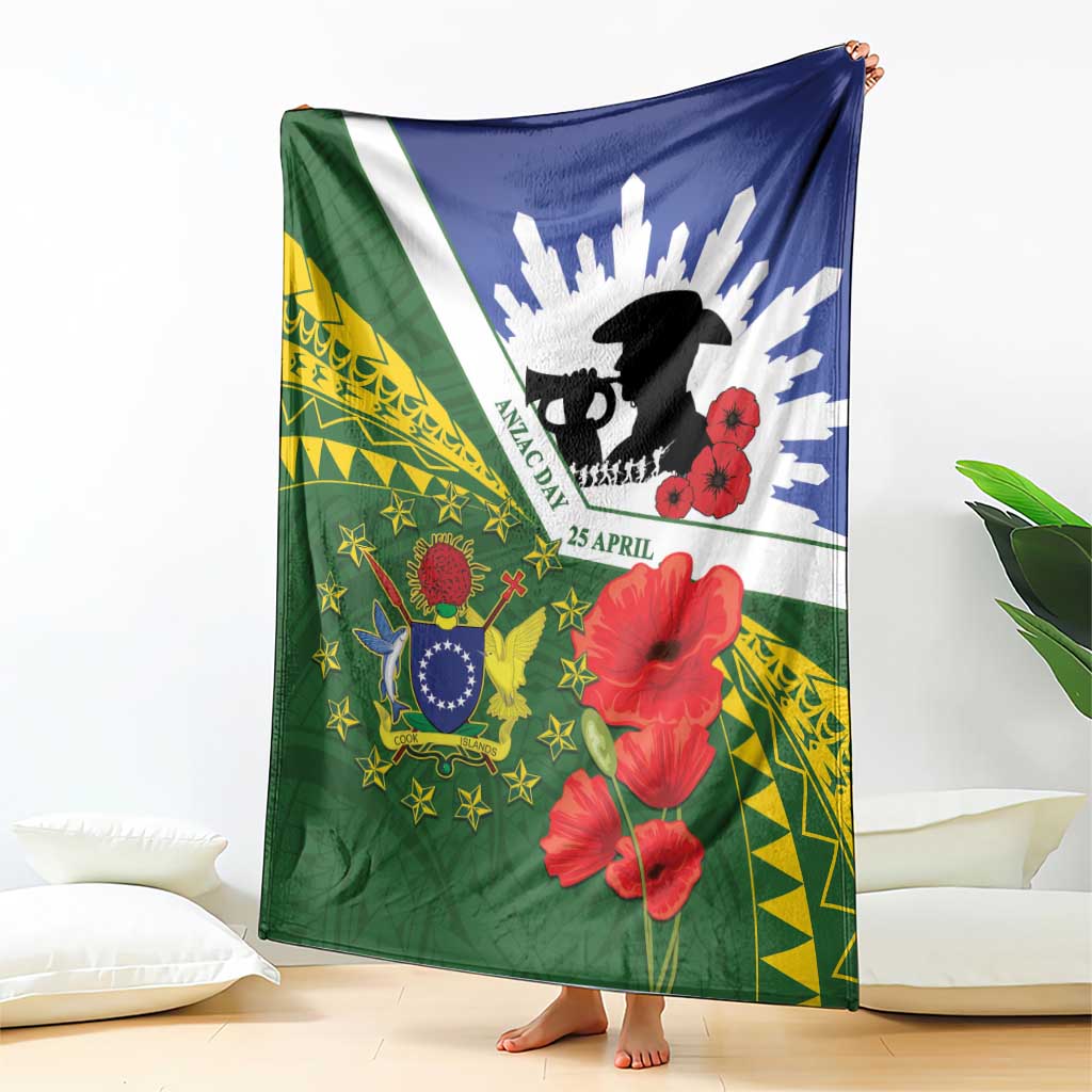 Cook Islands ANZAC Day Blanket Last Post Lest We Forget LT14 - Polynesian Pride