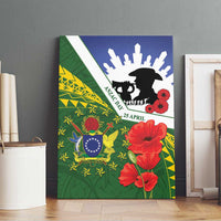 Cook Islands ANZAC Day Canvas Wall Art Last Post Lest We Forget LT14 - Polynesian Pride