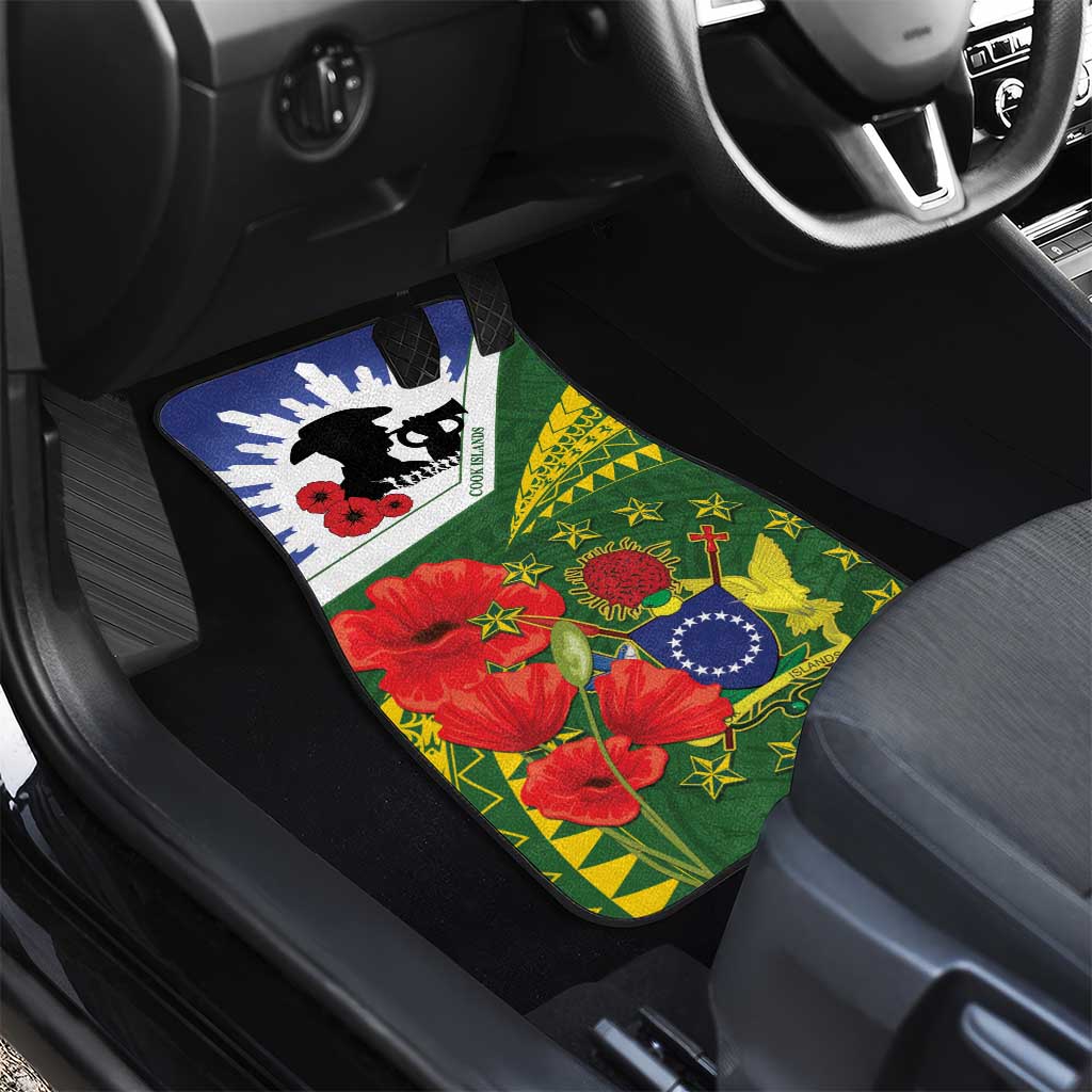 Cook Islands ANZAC Day Car Mats Last Post Lest We Forget LT14 - Polynesian Pride