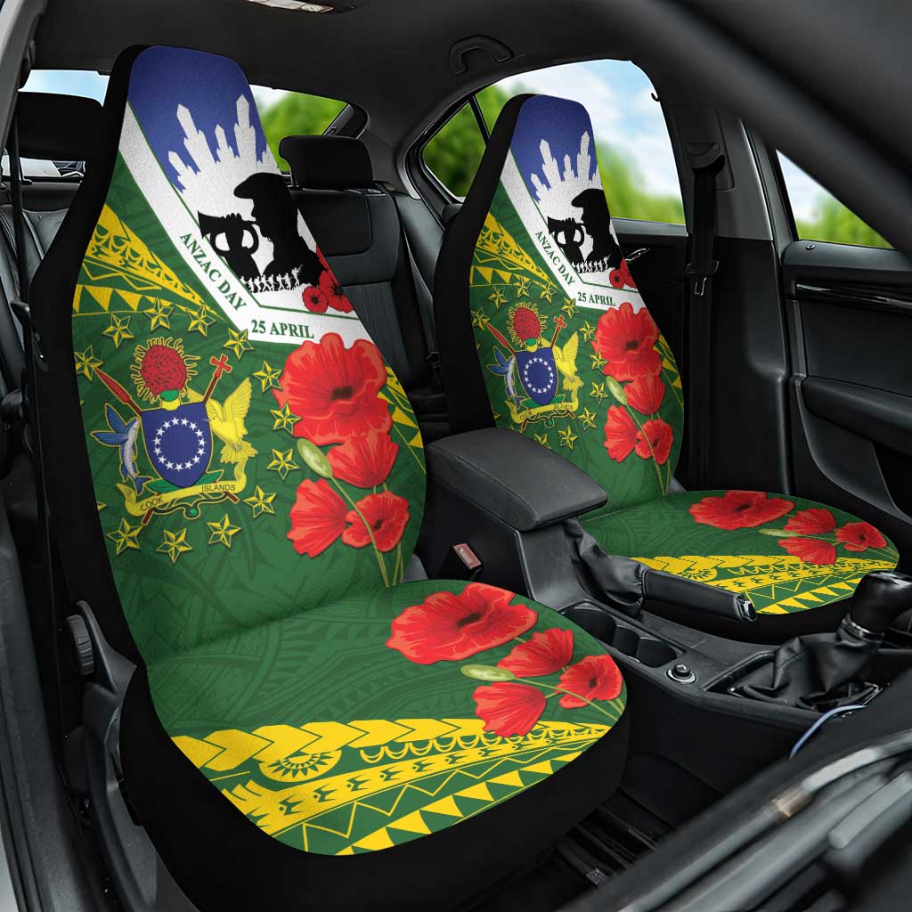 Cook Islands ANZAC Day Car Seat Cover Last Post Lest We Forget