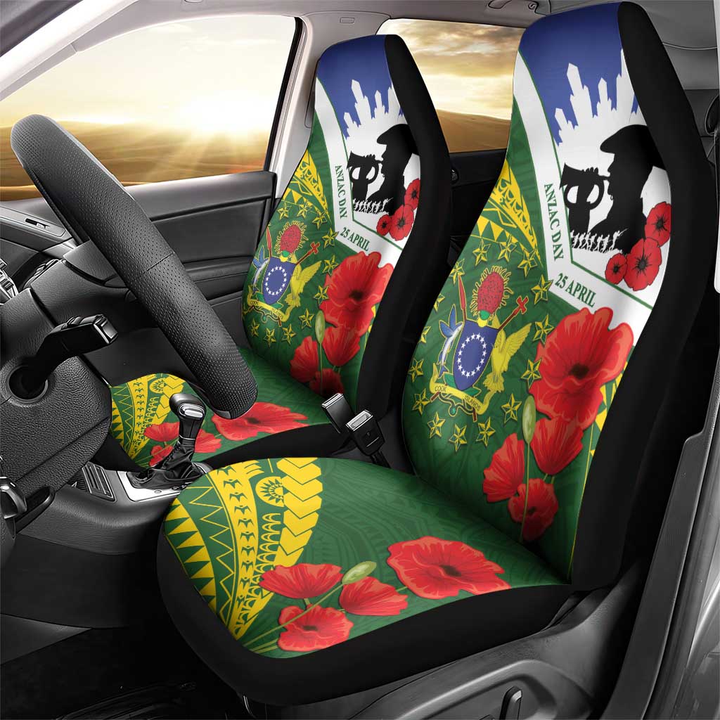 Cook Islands ANZAC Day Car Seat Cover Last Post Lest We Forget