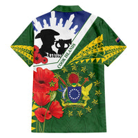 Cook Islands ANZAC Day Family Matching Summer Maxi Dress and Hawaiian Shirt Last Post Lest We Forget