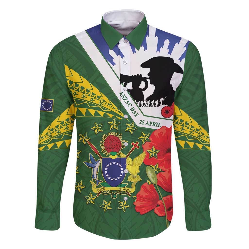 Cook Islands ANZAC Day Family Matching Summer Maxi Dress and Hawaiian Shirt Last Post Lest We Forget