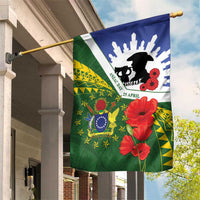 Cook Islands ANZAC Day Garden Flag Last Post Lest We Forget LT14 House Flag Green - Polynesian Pride