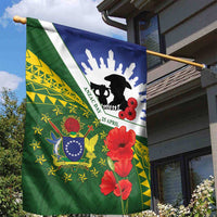 Cook Islands ANZAC Day Garden Flag Last Post Lest We Forget LT14 - Polynesian Pride
