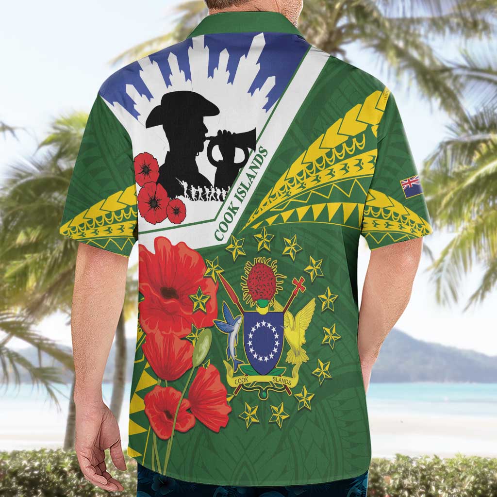 Cook Islands ANZAC Day Hawaiian Shirt Last Post Lest We Forget LT14 - Polynesian Pride