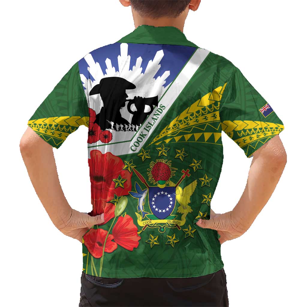 Cook Islands ANZAC Day Hawaiian Shirt Last Post Lest We Forget LT14 - Polynesian Pride