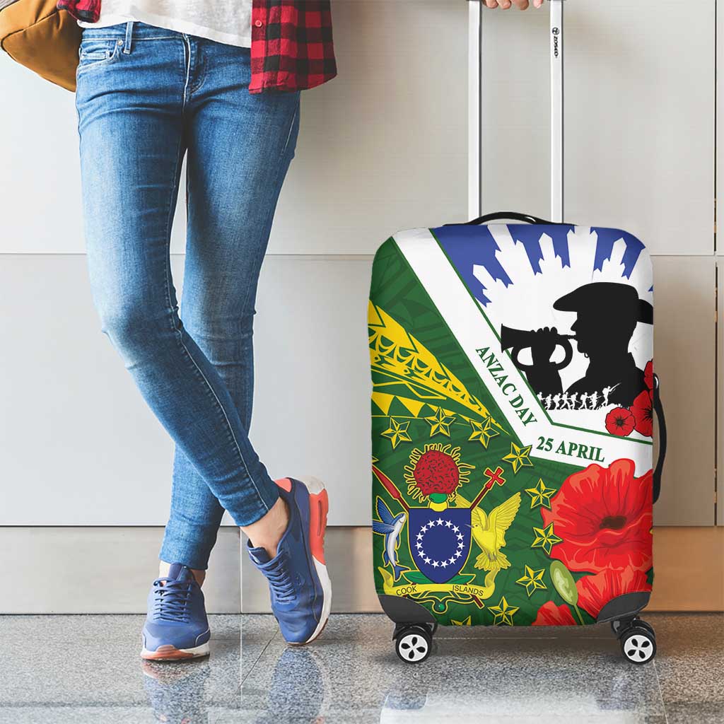 Cook Islands ANZAC Day Luggage Cover Last Post Lest We Forget