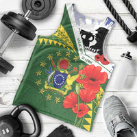 Cook Islands ANZAC Day Men Tank Top Last Post Lest We Forget LT14 - Polynesian Pride
