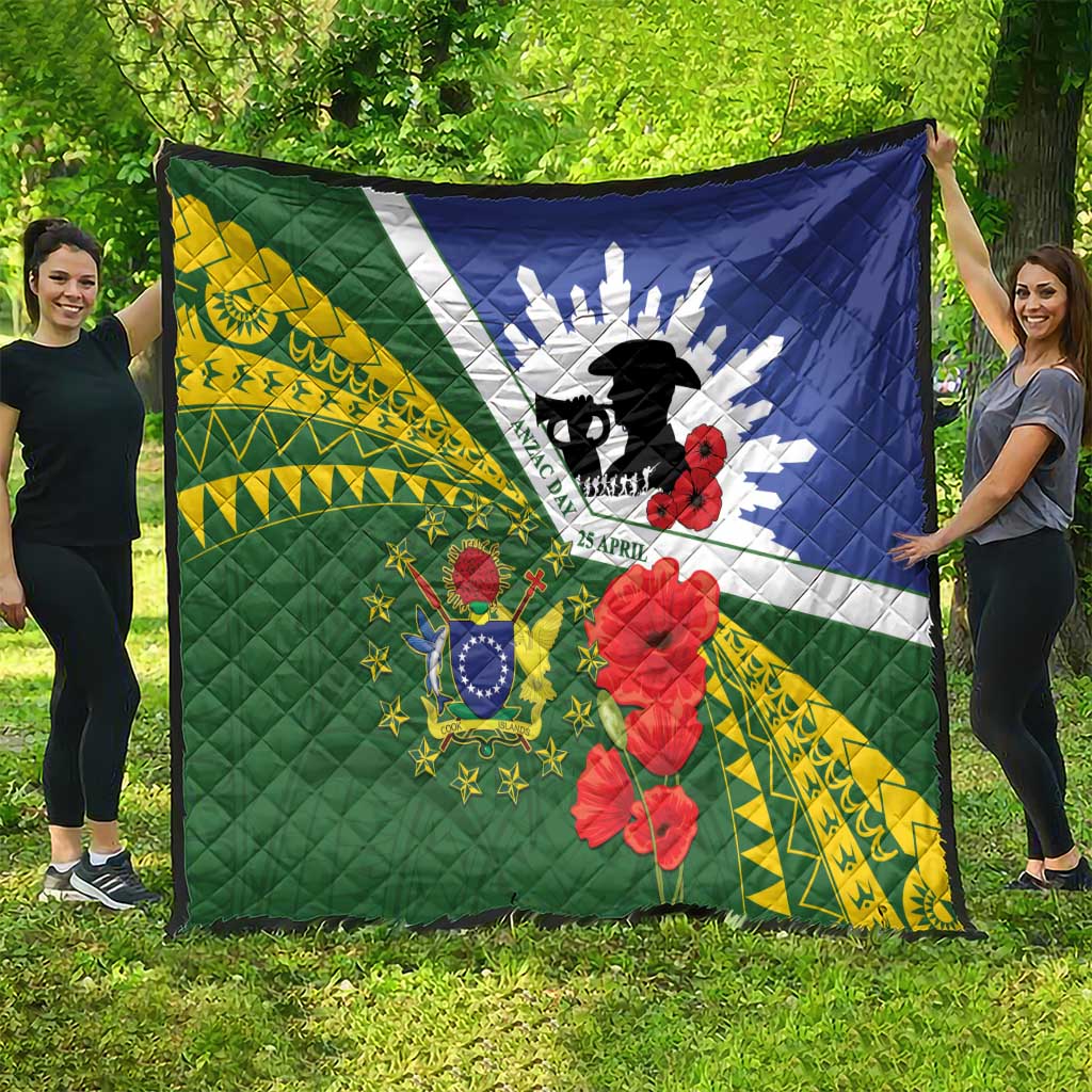 Cook Islands ANZAC Day Quilt Last Post Lest We Forget