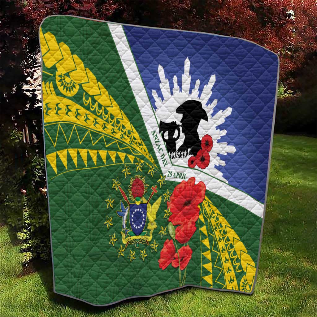 Cook Islands ANZAC Day Quilt Last Post Lest We Forget