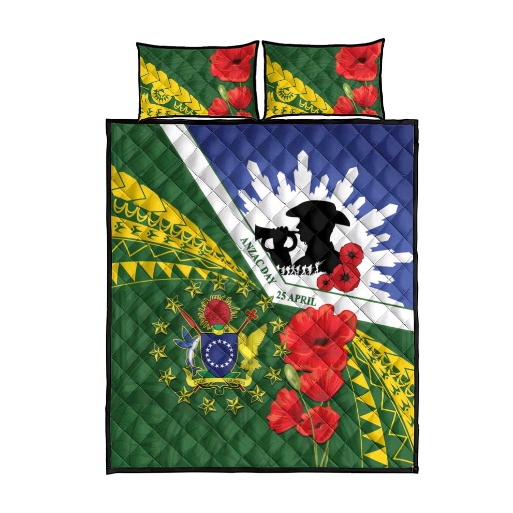 Cook Islands ANZAC Day Quilt Bed Set Last Post Lest We Forget LT14 - Polynesian Pride