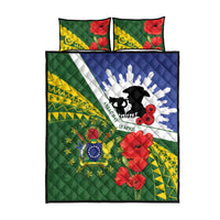 Cook Islands ANZAC Day Quilt Bed Set Last Post Lest We Forget LT14 - Polynesian Pride