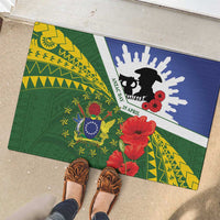 Cook Islands ANZAC Day Rubber Doormat Last Post Lest We Forget LT14 - Polynesian Pride