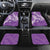 Purple Polynesia Hammerhead Shark Tattoo With Plumeria Lei Car Mats
