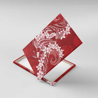 Red Polynesia Hammerhead Shark Tattoo With Plumeria Lei Canvas Wall Art LT14 With Frame Red - Polynesian Pride