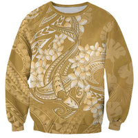 Yellow Polynesia Hammerhead Shark Tattoo With Plumeria Lei Sweatshirt LT14 Unisex Yellow - Polynesian Pride