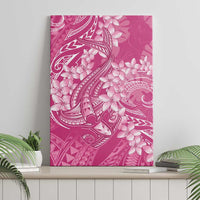 Pink Polynesia Hammerhead Shark Tattoo With Plumeria Lei Canvas Wall Art LT14 - Polynesian Pride