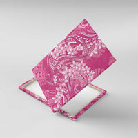 Pink Polynesia Hammerhead Shark Tattoo With Plumeria Lei Canvas Wall Art LT14 With Frame Pink - Polynesian Pride