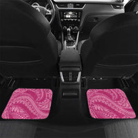 Pink Polynesia Hammerhead Shark Tattoo With Plumeria Lei Car Mats LT14 Set 2pcs - Back Pink - Polynesian Pride