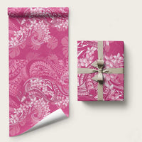 Pink Polynesia Hammerhead Shark Tattoo With Plumeria Lei Wrapping Paper LT14 58" × 23" Pink - Polynesian Pride