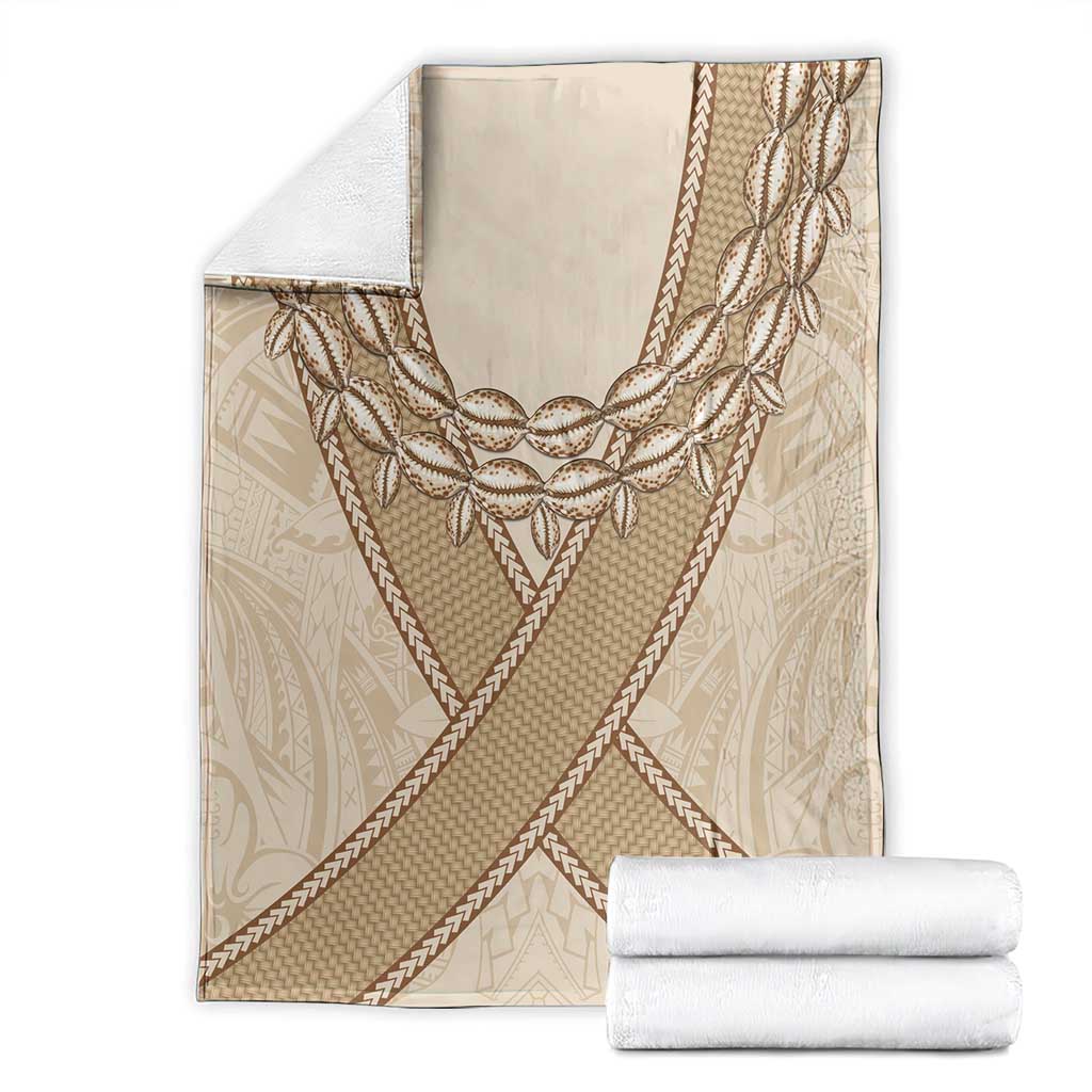 Mauri Ribaberiki Kiribati Blanket Cowrie Shells Lei Palm Leaf Weaving