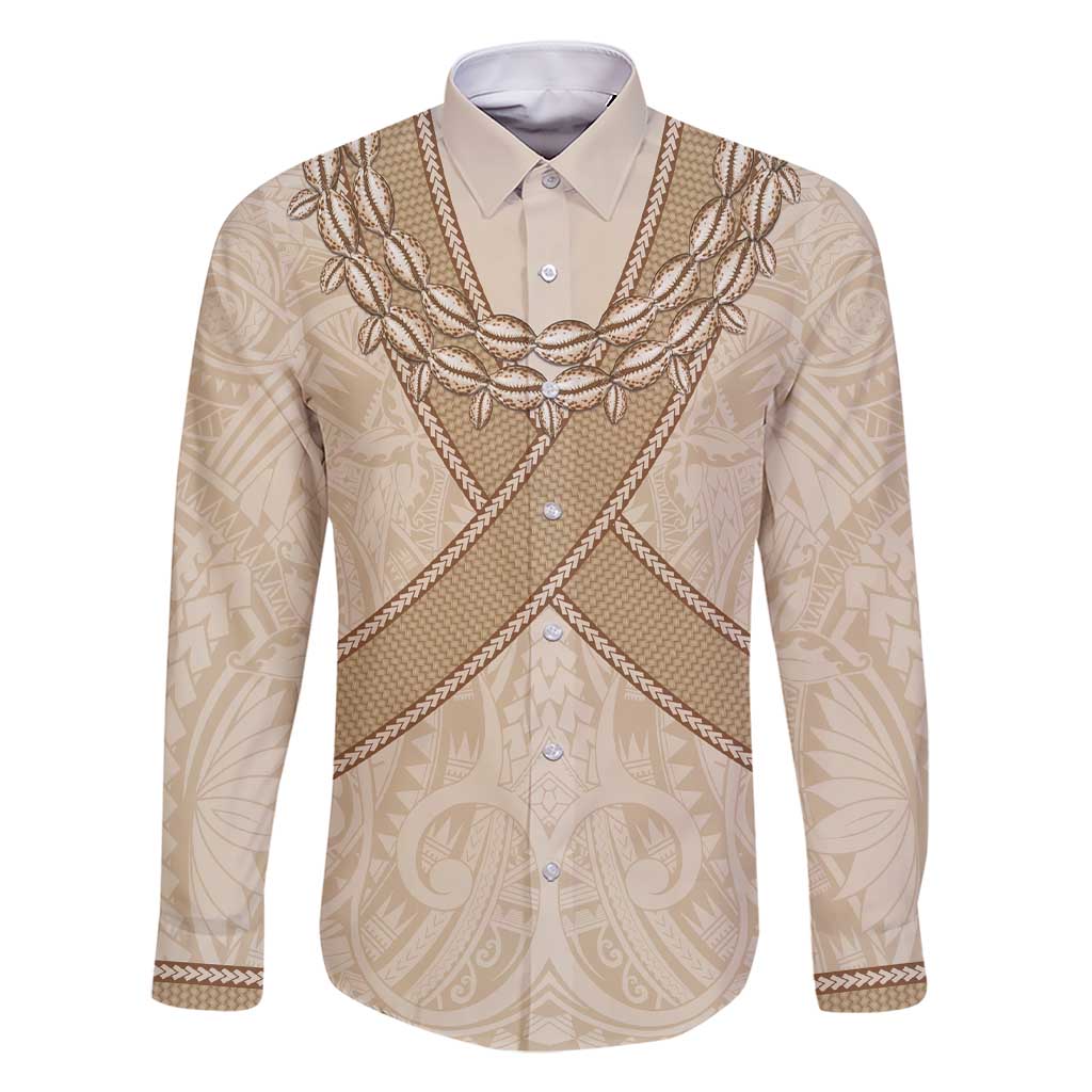 Mauri Ribaberiki Kiribati Family Matching Short Sleeve Bodycon Dress and Hawaiian Shirt Cowrie Shells Lei Palm Leaf Weaving