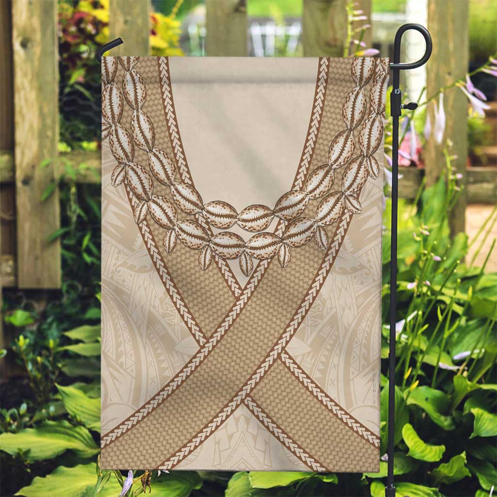 Mauri Ribaberiki Kiribati Garden Flag Cowrie Shells Lei Palm Leaf Weaving