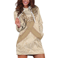 Mauri Ribaberiki Kiribati Hoodie Dress Cowrie Shells Lei Palm Leaf Weaving