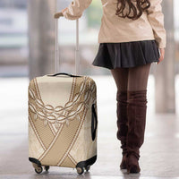 Mauri Ribaberiki Kiribati Luggage Cover Cowrie Shells Lei Palm Leaf Weaving