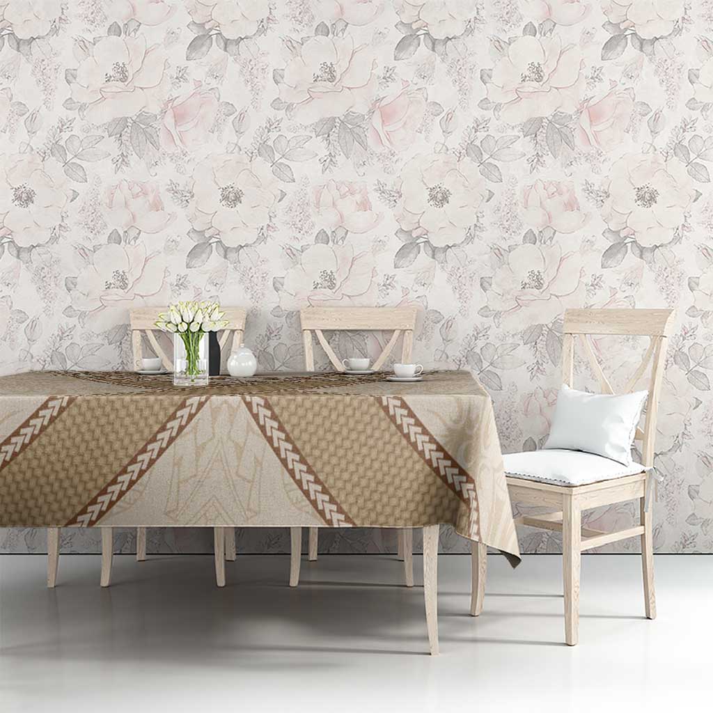 Mauri Ribaberiki Kiribati Tablecloth Cowrie Shells Lei Palm Leaf Weaving