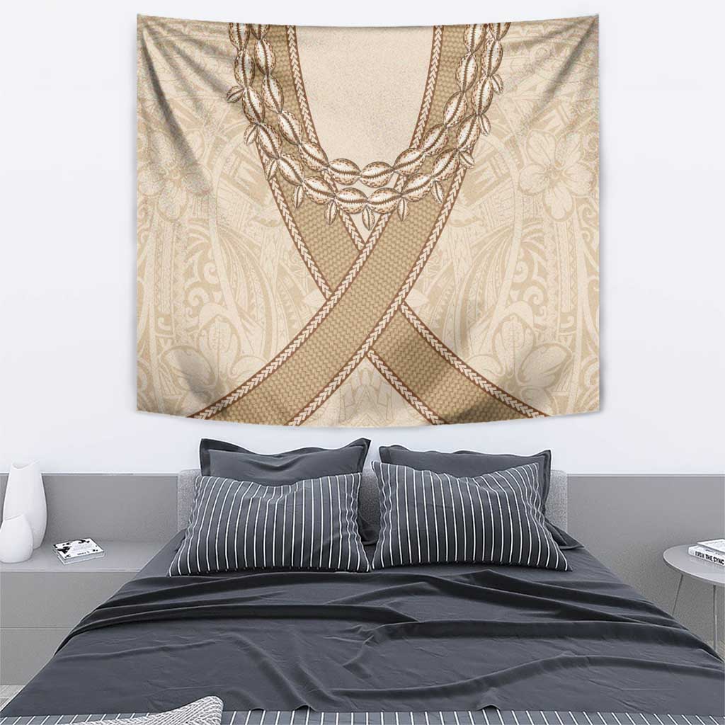 Mauri Ribaberiki Kiribati Tapestry Cowrie Shells Lei Palm Leaf Weaving