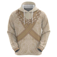 Mauri Ribaberiki Kiribati Zip Hoodie Cowrie Shells Lei Palm Leaf Weaving