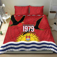 Mauri Kiribati Independence Day Bedding Set 1979 Proud National Frigatebird