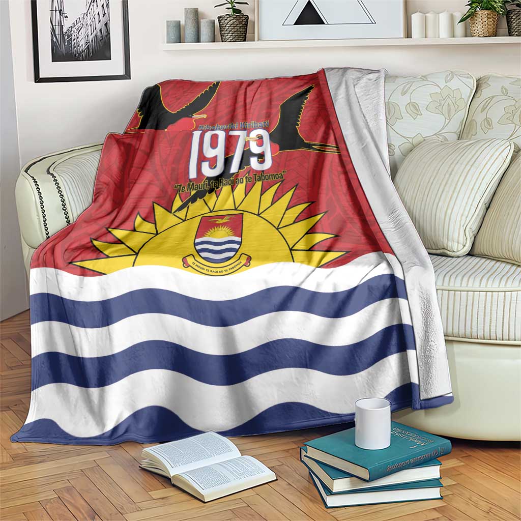 Mauri Kiribati Independence Day Blanket 1979 Proud National Frigatebird