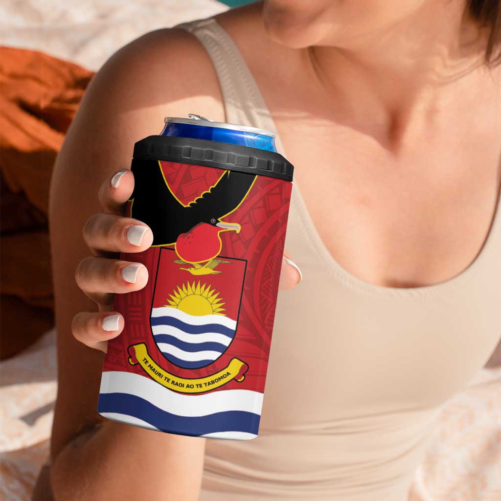Mauri Kiribati Independence Day 4 in 1 Can Cooler Tumbler 1979 Proud National Frigatebird