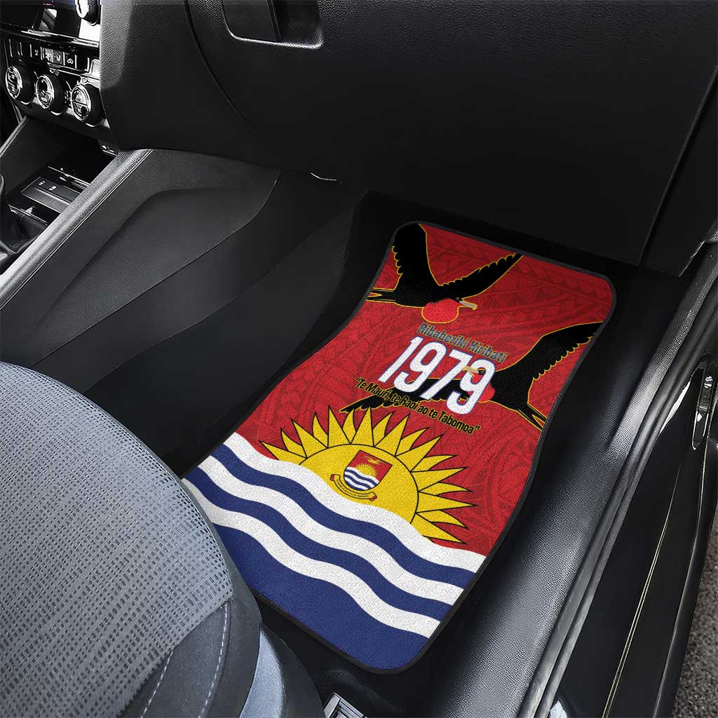Mauri Kiribati Independence Day Car Mats 1979 Proud National Frigatebird