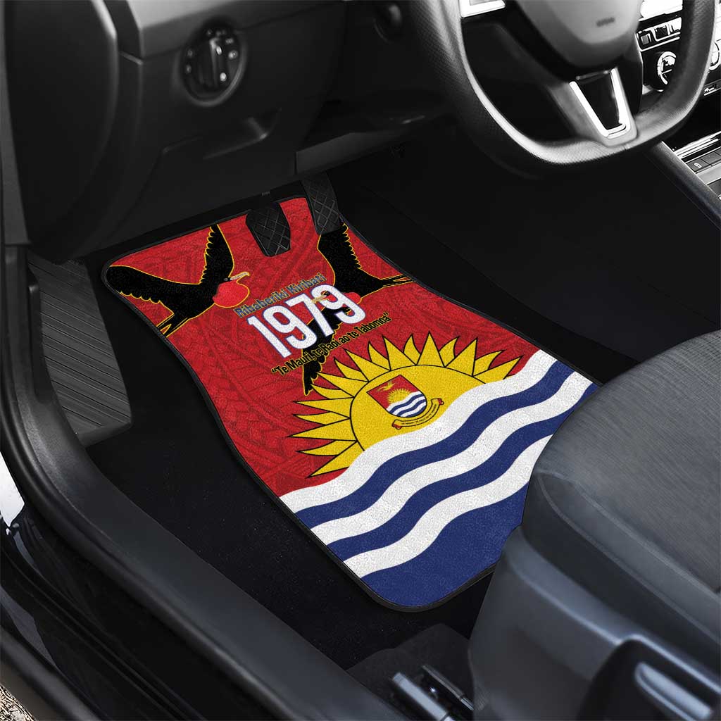Mauri Kiribati Independence Day Car Mats 1979 Proud National Frigatebird